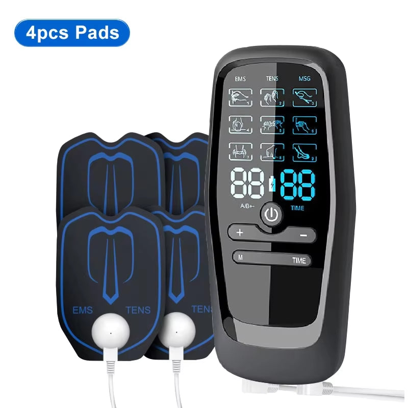 EMS Eletric Professional Muscle Stimulation USB Physiapy Tens Unit Machines Pulse Impulse Mini Full Body Massager 6 Modes